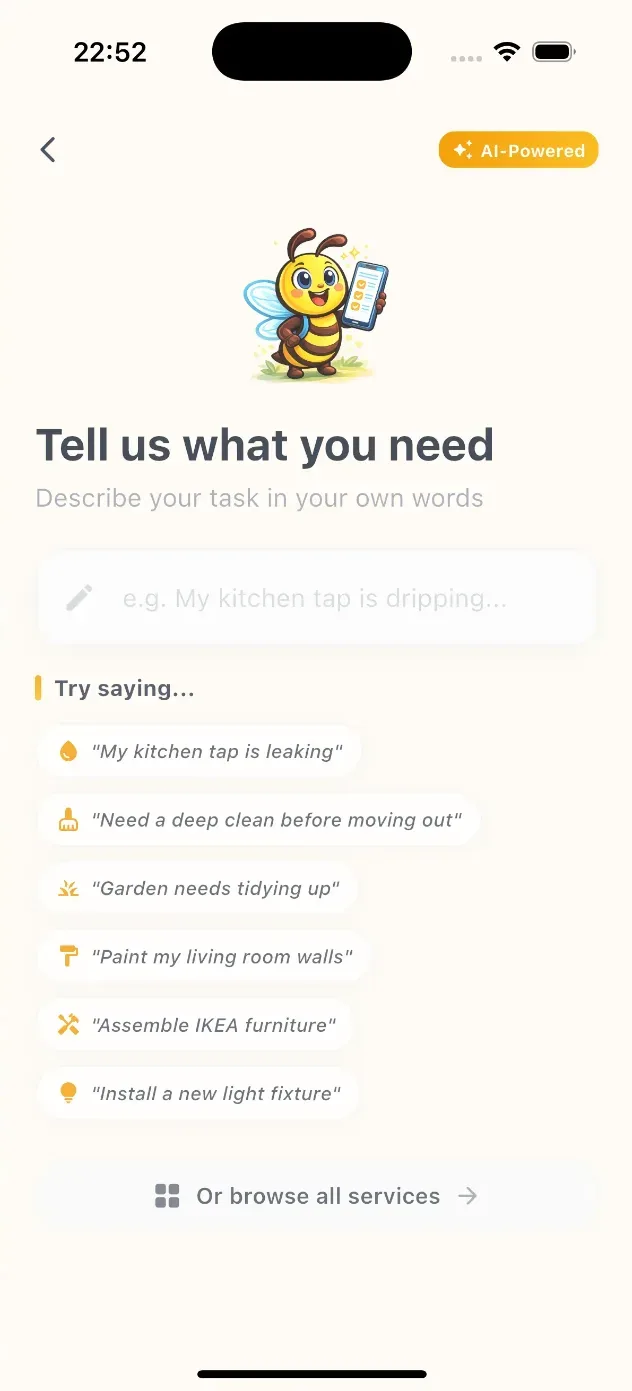 Fixabee home-services app